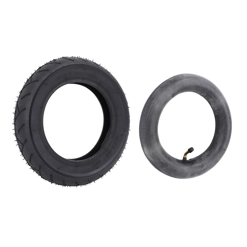 10x2.125 Wheelchair Tire and Inner Tube Rubber Heavy Duty Valve Tire Inner Tube Replacement for Powe