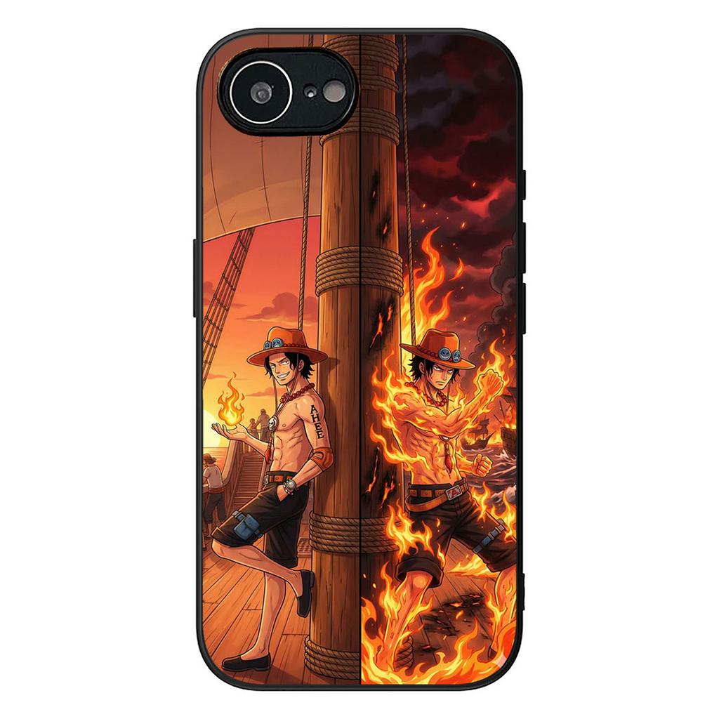 Portgas Ace One Piece Luffy Phone Cover for Motorola Moto E13 E20 E32 E22 E14 E15 G32 G60 G72 G7 G8 G82 G9 Plus Power Case