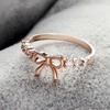Korean Diamond Bow Women's Ring - Elegant New Style