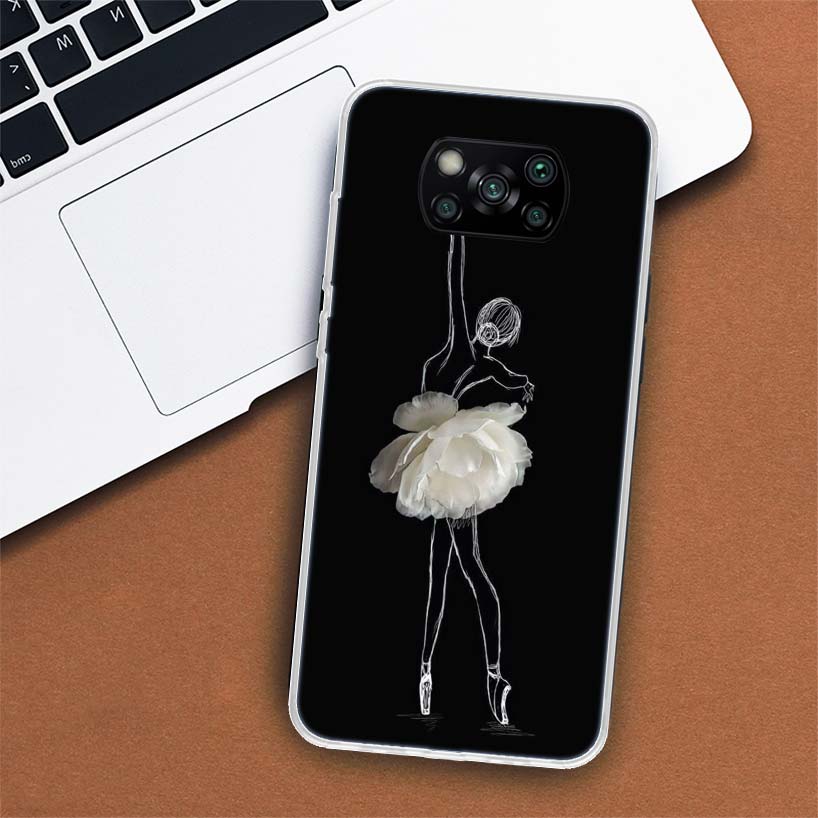 Чехол для телефона Ballerina Ballet Dancing для Xiaomi Mi 11 Lite 11i 12X 12 9 8 11T 10T 9T Pro 10 5X 6X Ultra 5G Cover Coque Capa