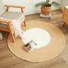 Hand-Woven Cotton Rope Woven Carpet Natural Style Floor Rug Soft Round Floor Mat  home decoration