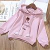 Юбочный костюм для девочек-подростков, детский свитер, одежда для девочек, детская повседневная туника с длинными рукавами и капюшоном, короткая юбка