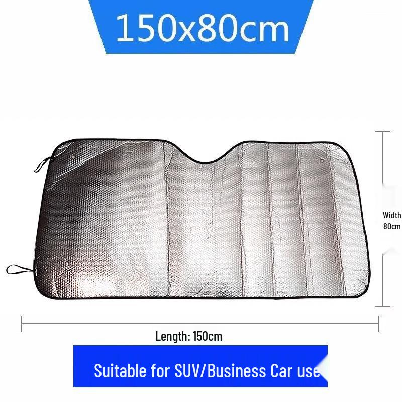3D Digital Car Windshield Sunshade - Aluminum Film Bubble Cartoon Visor