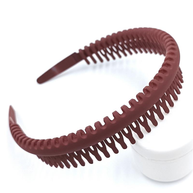 Модный обруч для волос для женщин и девочек, головные уборы, нескользящие повязки на голову, повязки для волос с зубцами, аксессуары для волос, высококачественная очаровательная новая модная повязка на голову