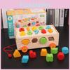 Деревянные дошкольные строительные блоки Сортировка по цифрам и формам Ранние когнитивные навыки