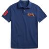 Polo Logo Embroidered Slim Fit Short Sleeve Polo Shirt Men Tops Clear-Water-Blue MNPOKNI1N821113-410