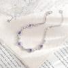 High-end design natural crystal stone bracelet women's s925 sterling silver new fashion personalized hand jewelry