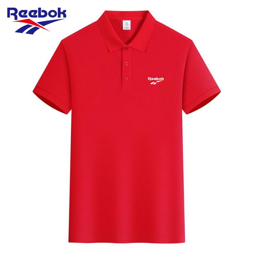 Reebok Летняя новинка 2026 года, женская хлопковая повседневная спортивная рубашка-поло с вышивкой