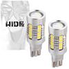 HID-ya T16 5760lx (lux) LED Backup Lamp, Super Bright, Single, 12V, Vehicle Inspection Compliant, White, 6500K, Set of 2