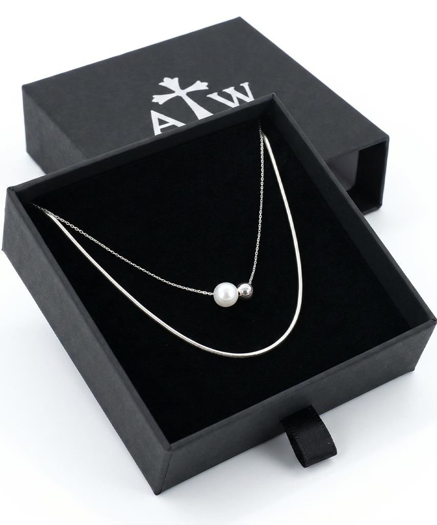 Artistwear [Atw] Жемчужное колье с двумя шариками