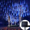 Солнечный светодиодный метеоритный дождь Праздничный светильник-гирлянда Сказочный садовый декор Уличная светодиодная гирлянда Рождественское украшение