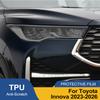 Защитная пленка для фар автомобиля TPU PPF Дымчато-черная для Toyota Innova 2026-2026, вырезанная по форме, антицарапающая, виниловая пленка для обтяжки фар