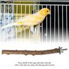 Natural Wood Parrot Stand Holder Paw Grinding Perch Bird Chew Hanging Cage Toy(1.5~2.5*25cm)