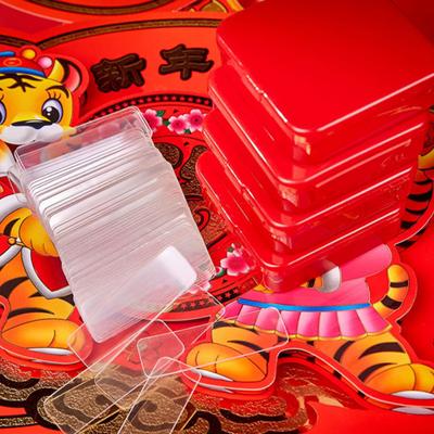 3 коробки 60 шт./коробка двухсторонней ленты каждая легко отклеивающаяся прозрачная клейкая прямоугольная наклейка прочная водонепроницаемая клейкая лента