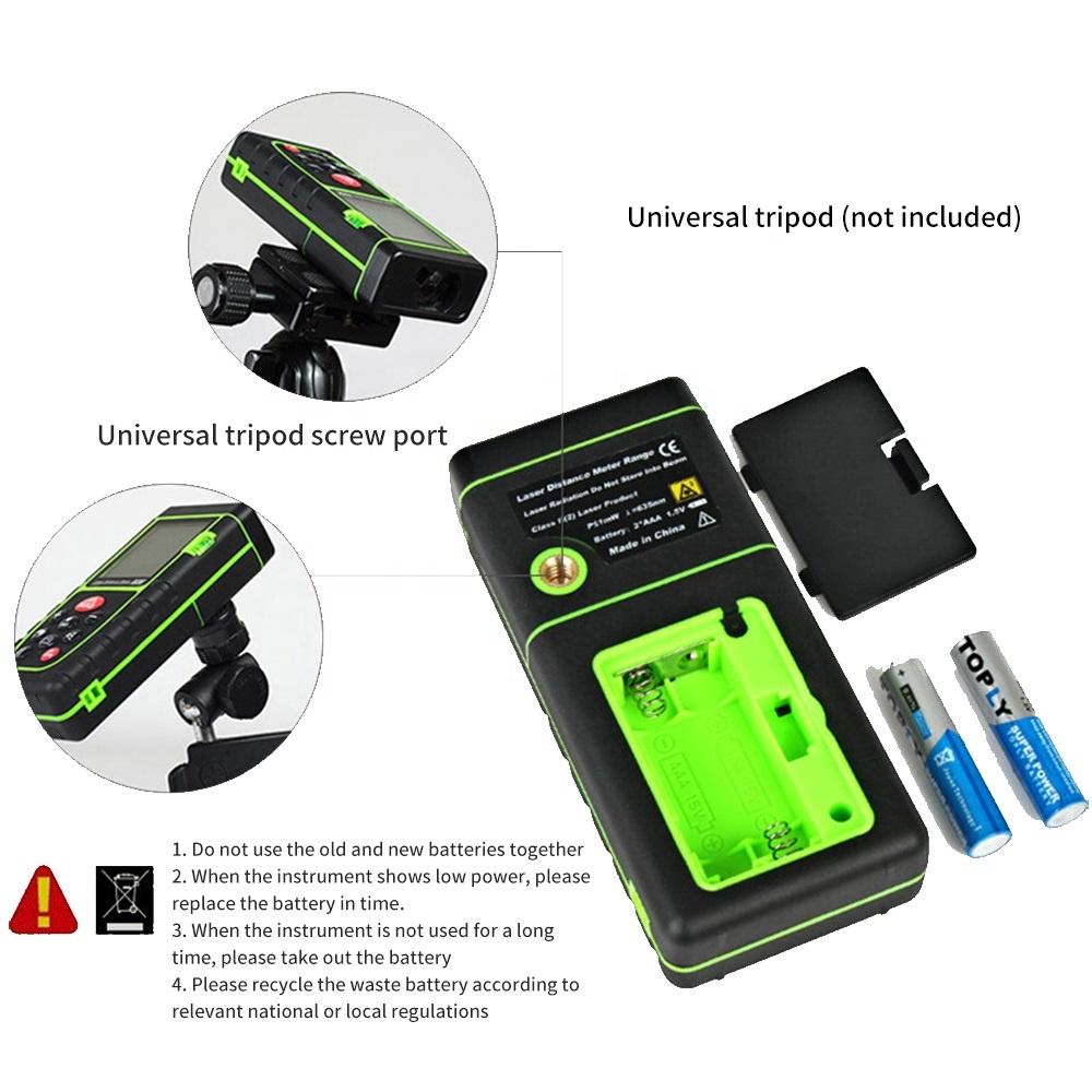 Laser Distance Meter 40M 60M 80M 100M Laser Rangefinder Trena Laser Tape Range Finder Build Measure Device Ruler Test Tool