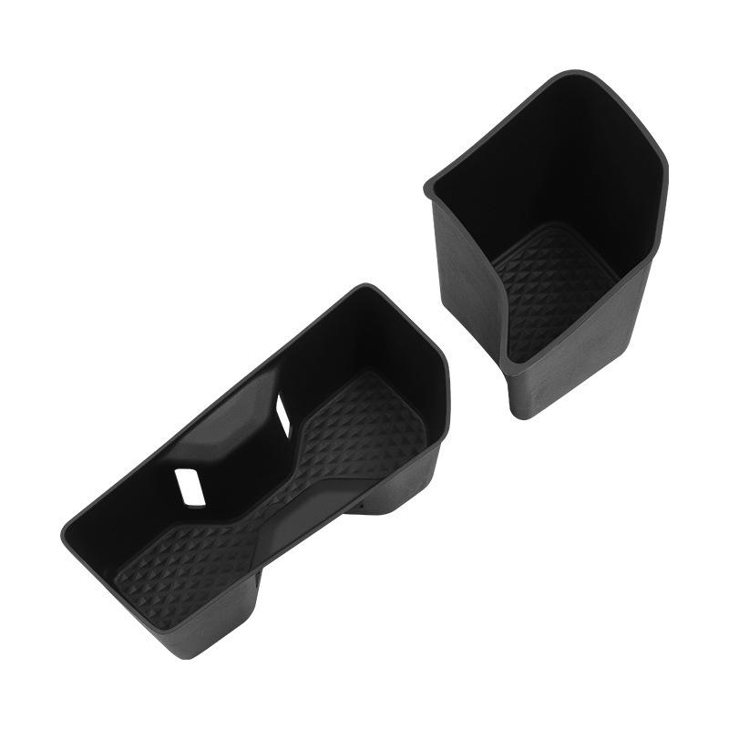 For Toyota Grand Highlander 2024-2025 Central Control Water Cup Holder Silicone Black Car Seat Water Drinks Holder Storage Box