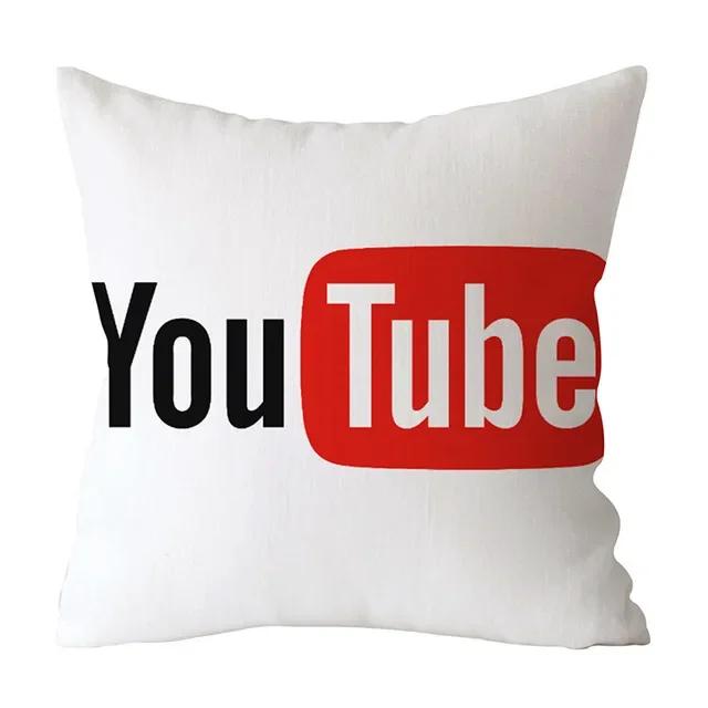 Modern Decorative Pillow Case Youtube Throw Pillow Case Red Square Pillow Case Home Decoration Velvet Movie Unique .