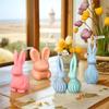 3d Rabbit Candle Silicone Molds Easter Bunny Home Decoration Plaster Epoxy Resin Mold Spiral Candle Making Supplies