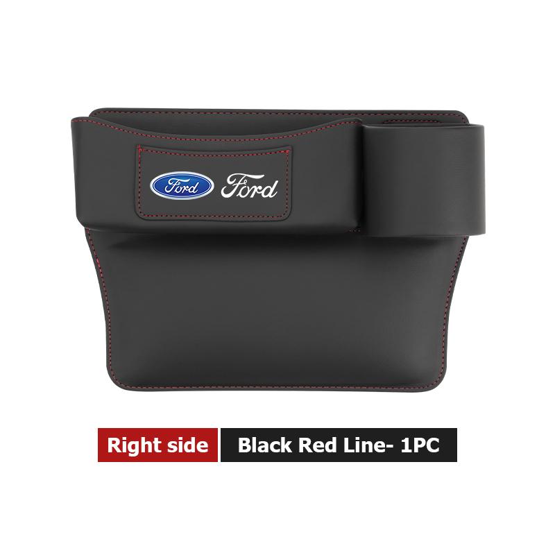Leather Car Seat Gap Water Cup Holder Box Storage Bag For Ford Escape Ecosport Fusion Explorer Expedition Taurus