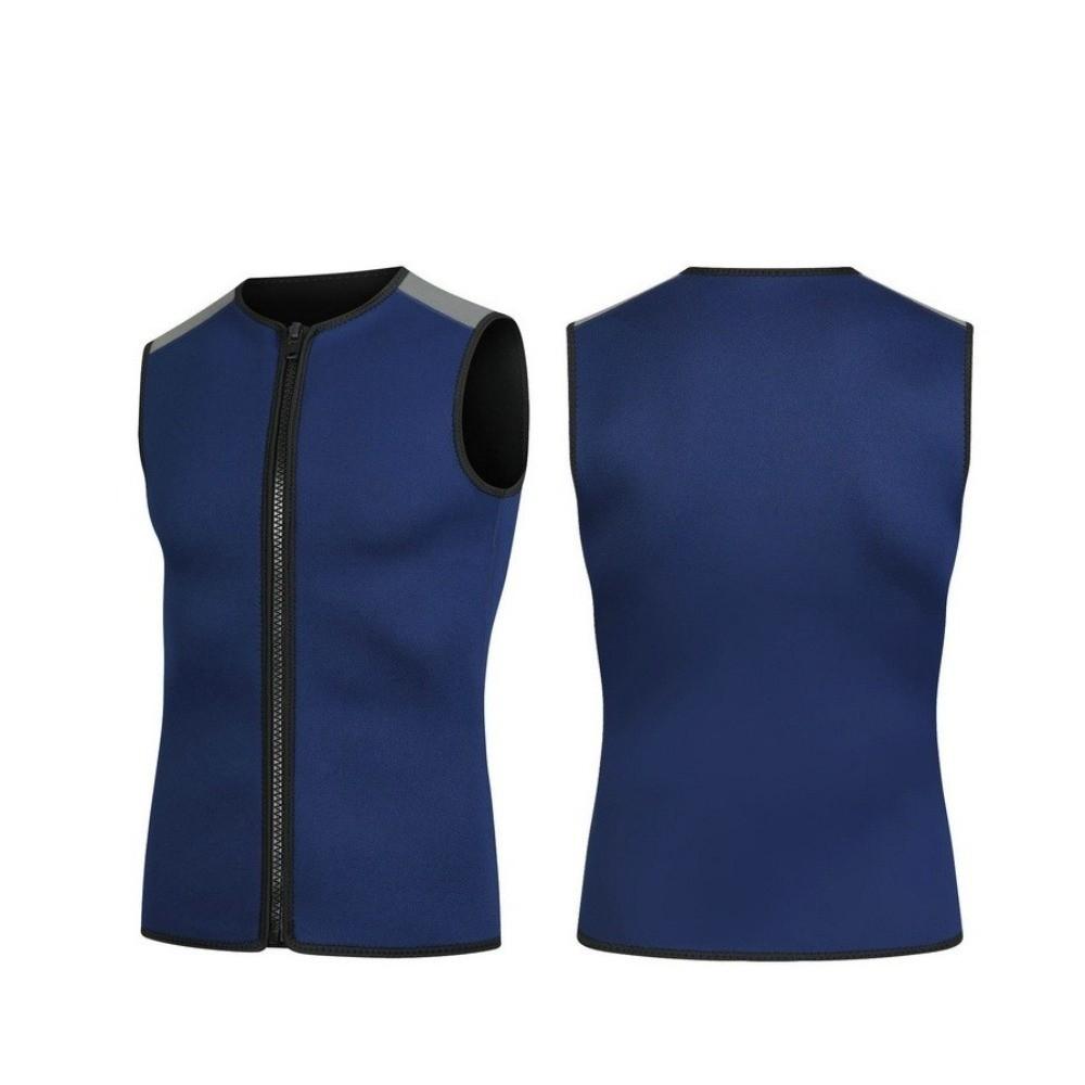 Navy Blue Neoprene Vest 3MM Thermal Wetsuit Vest Stylish Sleeveless Wetsuit Top for Men Women
