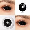 22MM Black Sclera Lenses Halloween Contact Lenses for Eyes Cosplay Contacts Demon Full Eye Contacts for Masquerade Party