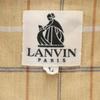 Lanvin Пижама мужская б/у 90-х годов, домашняя одежда, клетчатый узор, L, бежевая