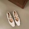 Мода 2024 Весна Новые Женские Мягкие Плоские Модные Туфли Мэри Джейн Слипоны Мягкая Подошва Уличное Платье Балетки