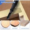 Set of adjustable and portable right angle wood shears for cutting square mortars, grooving (right angle burin)