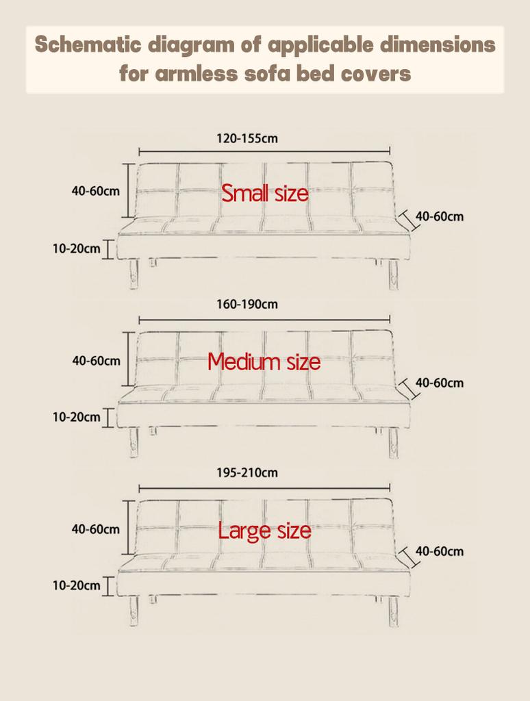 1 Pc New Jacquard Sofa Bed Cover Stretch Futon Cover For Living Room Dustproof Washable Slipcover Of Sofa Bed