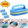 Bathroom Cleaning Sponge with Handle Scratch Free Reusable Widely Used Kitchen Scrubbing Sponge Residue Remover