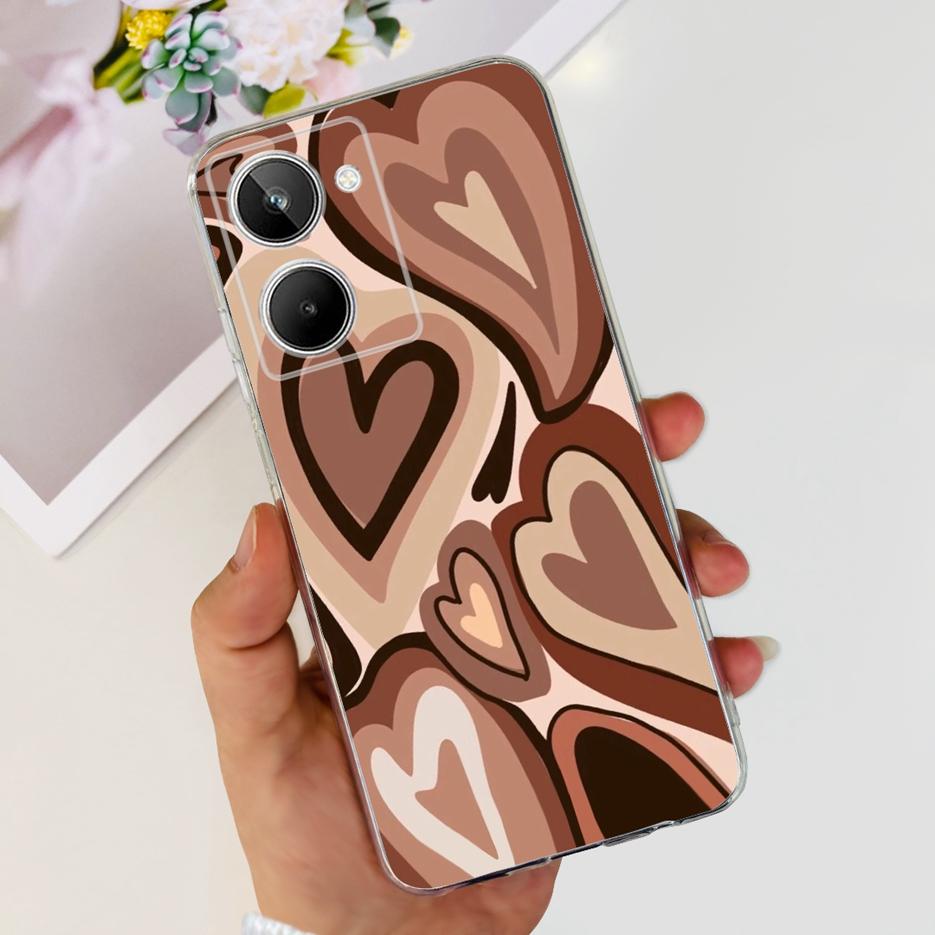 Чехол для Realme 10 4G Цветной Расписной Чехол Мягкий Силиконовый Чехол для Телефона Для Realme 10 Pro Plus Realme10 Pro+ Задняя Крышка Coque Capa