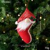 Assorted Shapes Christmas Fabric Ornament Foam Inner Holiday Fabric Charm  Seasonal Display