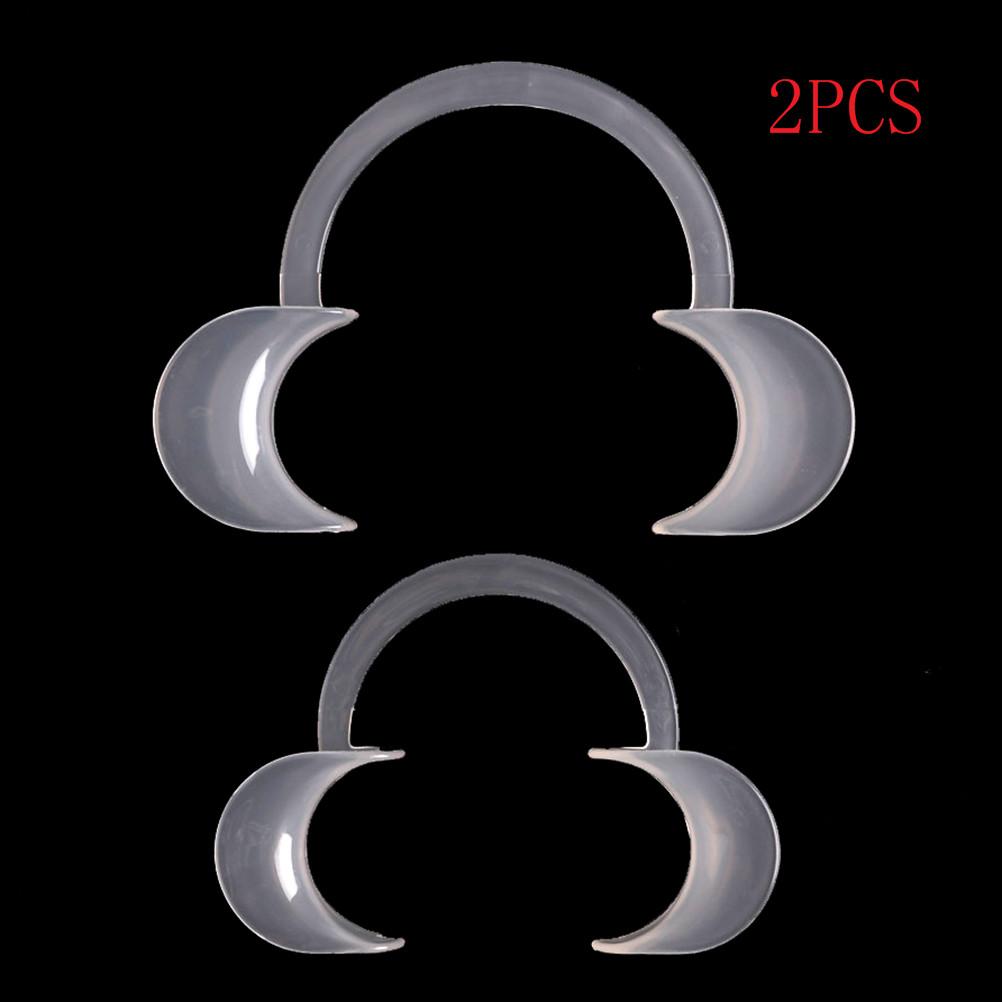 2pcs C Type Mouth Opener Dental Orthodontic Plastic Cheek Lip Retractor 3