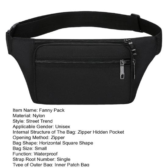 Унисекс поясная сумка для телефона эластичный регулируемый поясной ремень несколько отделений застежка-молния для активного отдыха бег трусцой велоспорт пояс