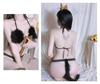 Seductive Christmas Catwoman Lingerie Set with Bowknot & Plush Thong