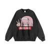 Unisex Vintage Streetwear Hoodie With Cartoon Print Oversized Loose Fit Cotton Pullover