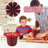 Non Slip Grip Fruit Slicer Cup Lace Design Lemon Slice Holder  for Meat Tomato Potato Lemon