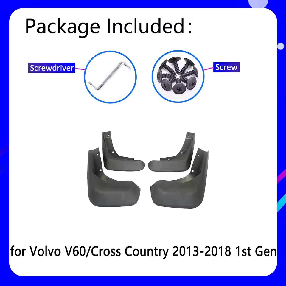 Набор автомобильных брызговиков для VOLVO V60/V60 Cross Country 2013-14 15 16 17 18 19 брызговики брызговики брызговики
