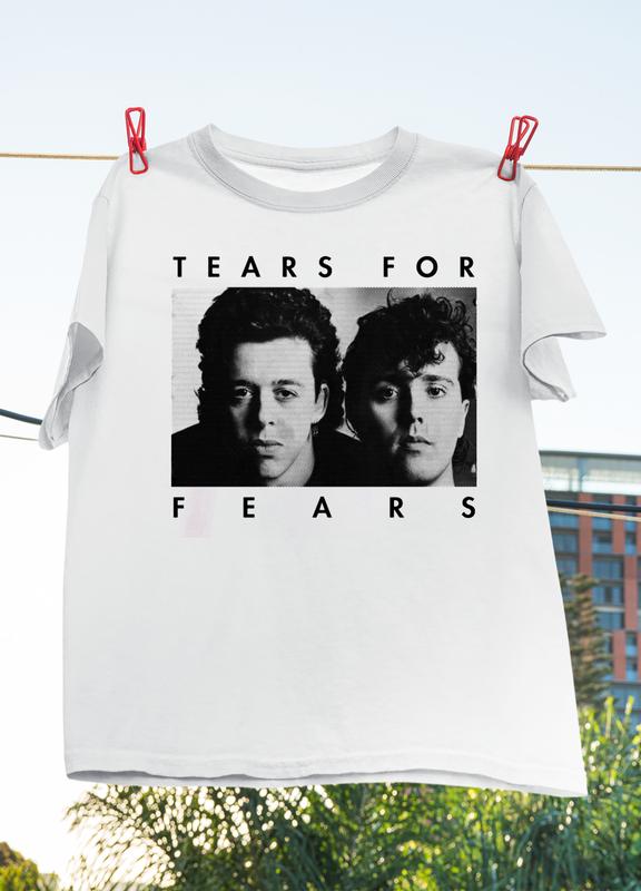 New Tears For Fears Band Members Cotton White Unisex T-Shirt Graphic Tee