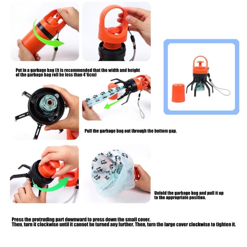Удобный совок для экскрементов домашних животных. Сохраняет руки в чистоте и заботится об окружающей среде. Рукоятка для легкого использования в жилых районах.