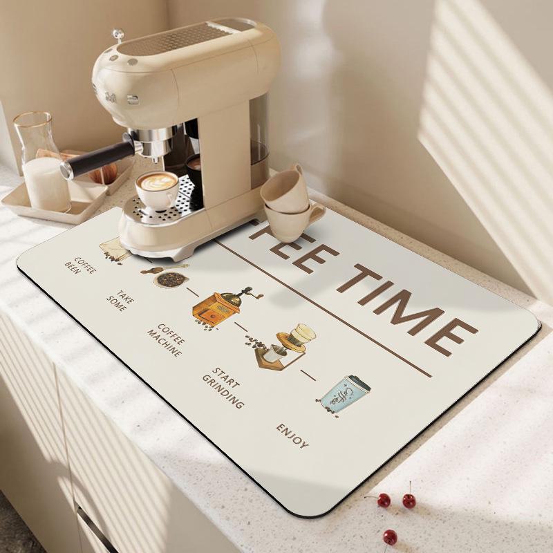 Американский впитывающий кожаный быстросохнущий коврик для кофемашины