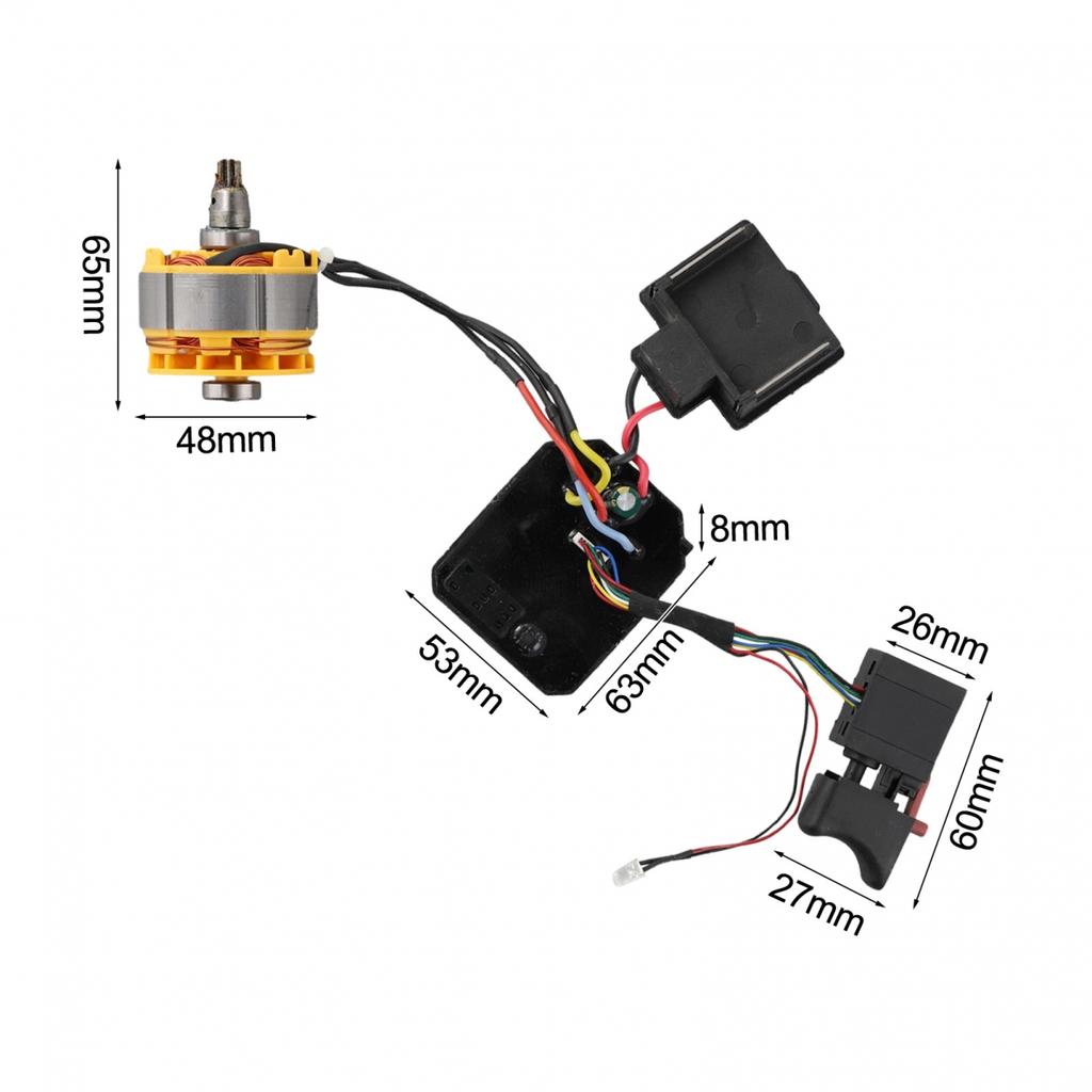 Motor Control Board for Lithium Brushless Wrench with For Speed Features