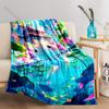 Cartoon character in water and temple Blanket Suitable for Home Bedroom Sofa Travel Camping Blanket Various Sizes for Gifts