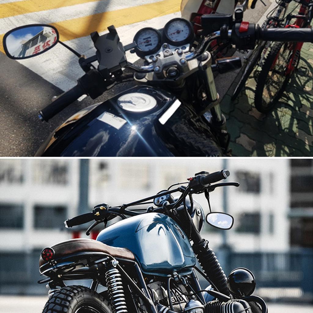 Регулируемый конец мотоцикла заднего вида, боковые детали для модификации мотоцикла, подходит для руля 10 мм