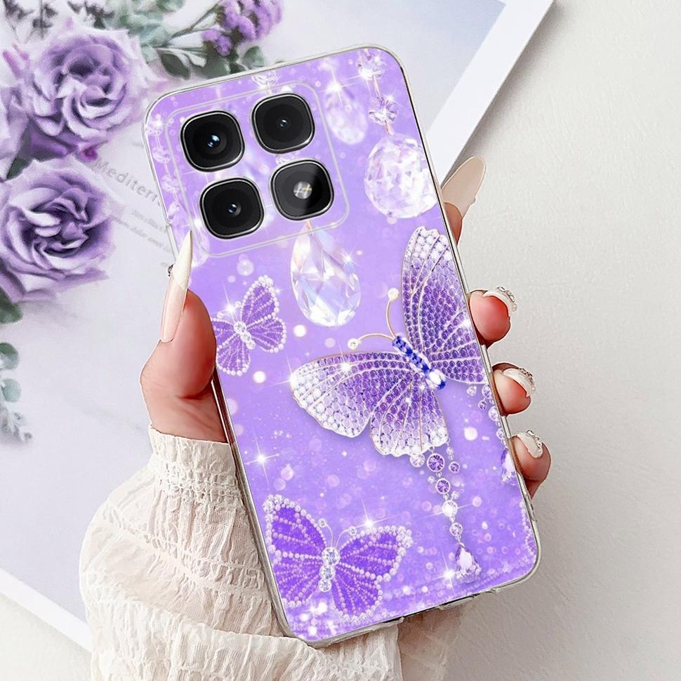 Для Xiaomi 14T Pro 5G Чехол Силиконовый Мягкий ТПУ Fundas Модный Чехол с Буквой для Xiaomi Mi14T14T 14 T Pro Чехлы Coque