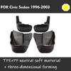 FOR Civic 4dr Sedan 1996-2003 Mudflaps Guard Splash Mudguards Fender Mud Flap Car Accessories Auto Styline Front Rear 4pcs