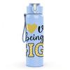 1PC I Love Being Gigi Gold Glitter 750ml Color Plastic Sports Water Bottle Leakproof Flip Straw Lid Suitable for Sports Office Home Use