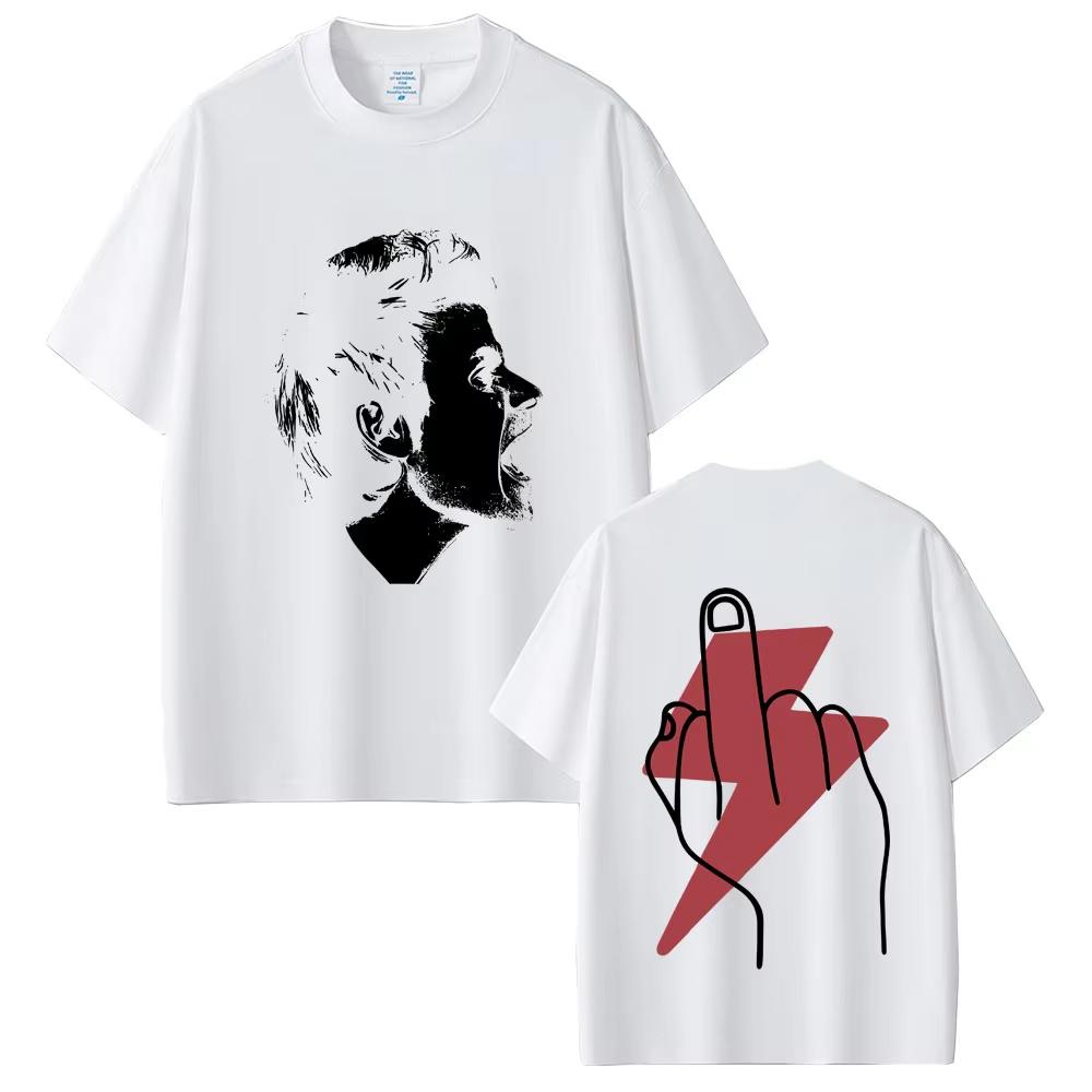Hot Dani Martin Face Graphic Tshirt Lo Que Me De La Gana Album T Shirt 2026 Spring summer new Men Hip Hop Rock Short Sleeve Top