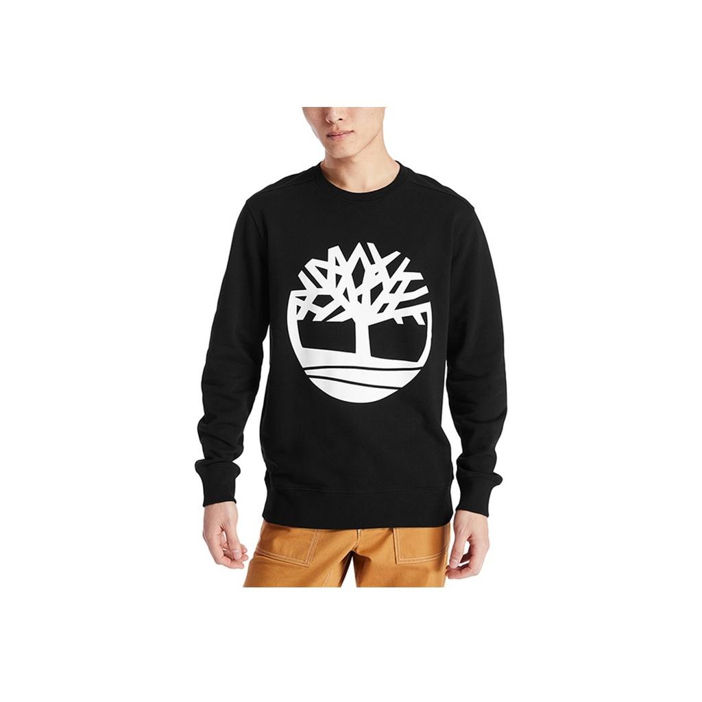 Timberland Толстовка с круглым вырезом и графическим логотипом Tree, мужская толстовка, черная A2BJ8-N92