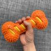 Игрушка для собак в виде кости Пищащая жевательная игрушка Текстурированная резиновая кость Безопасная игрушка для чистки зубов для щенков в период смены зубов и крупных собак Уход за полостью рта